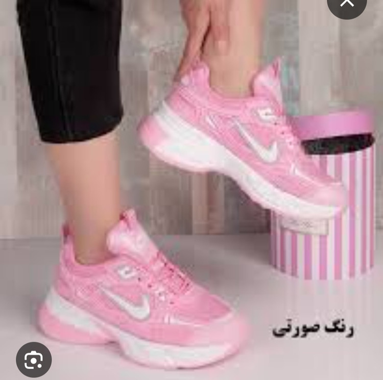 کتونی طبی و لژبلند نایک زنانه و دخترانه سفید مشکی سورمه ای صورتی