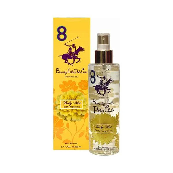 بادی میست بورلی هیلز پولوکلاب بر پایه آب EXOTIC FRAGRANCE بادی اسپلش