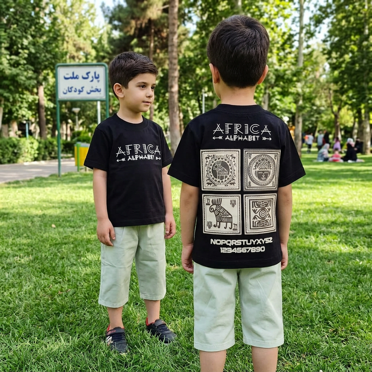 ست تیشرت و شلوارک کتان پسرانه تیشرت سوپر نخ اسپرت دخترانه