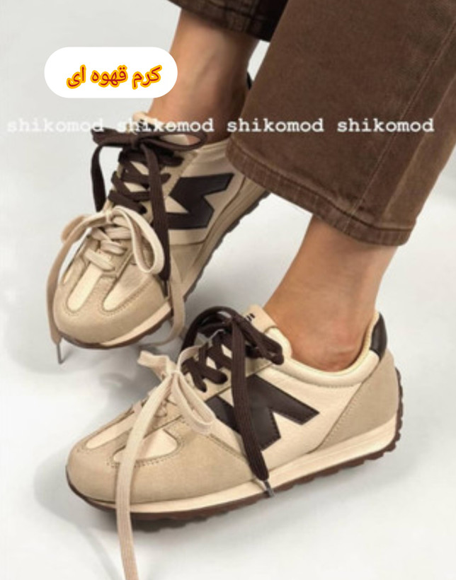 کتونی نیوبالانس مدل میانه رنگ آبی و صورتی دخترانه و زنانه ی تمام طبی دور دوخت