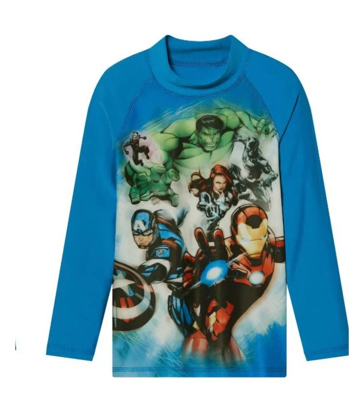 مایو بلوز بالا تنه پسرانه مناسب دریا ضد اشعه uv وارداتی برند مارول