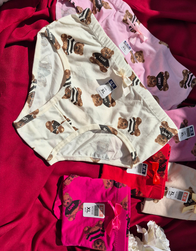 شورت تمام نخ زنانه Xl , XXL , XXXL تم تدی پینترستی ( به صورت تک و پک ۶ تایی)