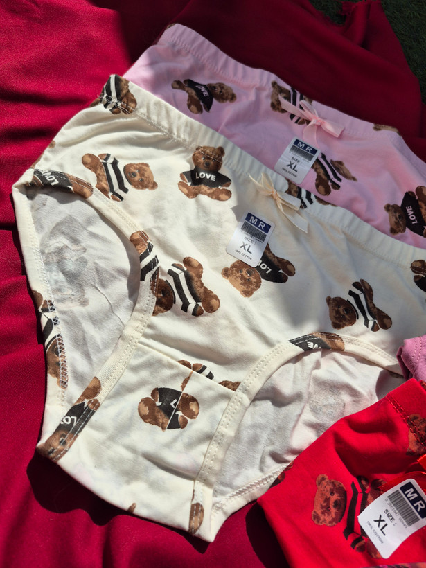 شورت تمام نخ زنانه Xl , XXL , XXXL تم تدی پینترستی ( به صورت تک و پک ۶ تایی)